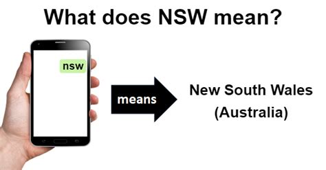 what does nsw mean texting.